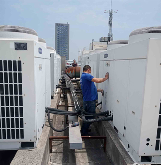 青山湖中央空调制热和不制冷系统维修方法